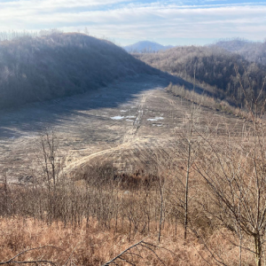 Cleared field on a hillside