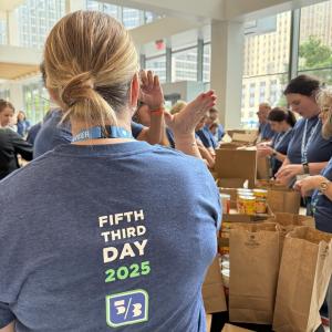 Back of a shirt that reads "Fifth Third Day 2025"