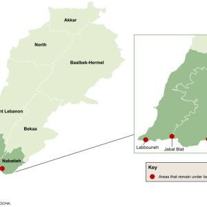 Areas that remain under Israeli occupation. 