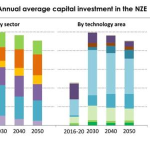 Annual average capital investment in the NZE infographic
