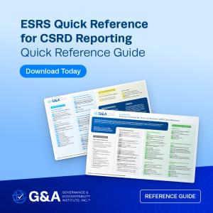 G&A's ESRS Quick Reference Guide for CSRD Reporting Quick Reference Guide