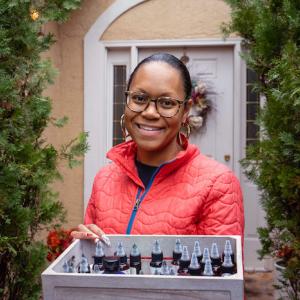 Jennifer Woodruff, Naturally Made with Love; presenting her products.