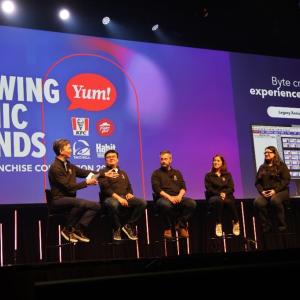 Presenters on stage at GFC