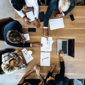 Meeting from a bird's eye view