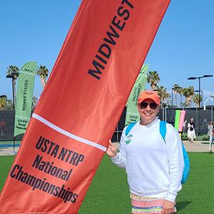 Andi Garten at a national champions tournament.