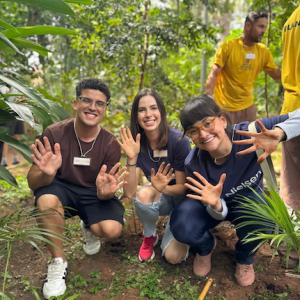 Nielsen volunteers in Brazil.