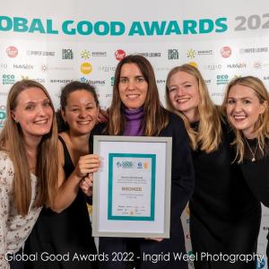 Dentsu International Social Impact team accepts the Global Good Company of the Year award