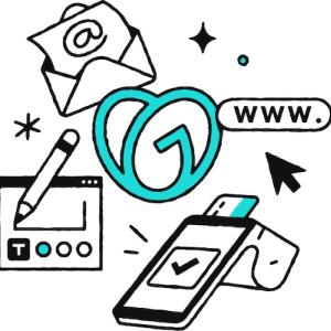 Illustration showing smart phone and tablet.