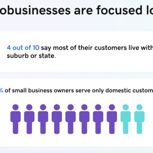 Chart showing microbusinesses local focus.