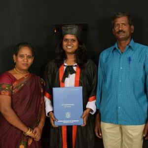 Prashanthi and her family.