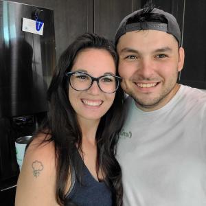 Victor Gomez and his wife.