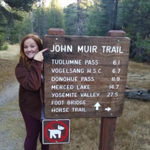 Teddy Nixon on the John Muir Trail.