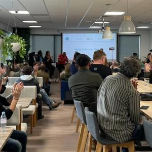 Presentation at GoDaddy's offices.