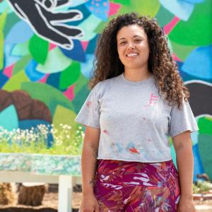 Jaz Erenberg and her art.