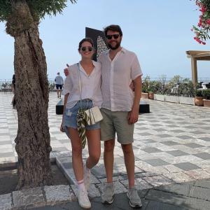 Clement and his wife on vacation.