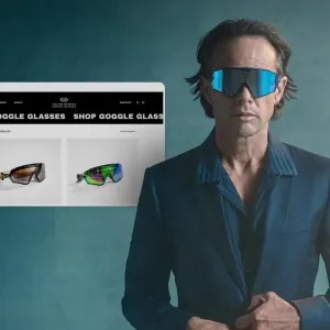Walton Goggins wearing Goggle Glasses