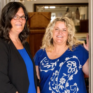 Lisa Brickey and Vonda Rogers​, co-owners of Gray Brush Vintage Market​
