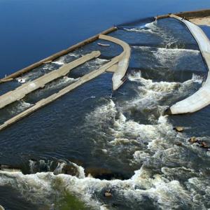 birds eye view of a river