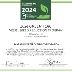 2024 Green Flag Award certificate 