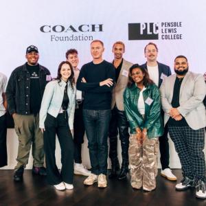 Coach Dream It Real with Pensole Lewis students