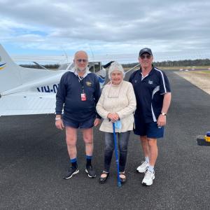 Angel Flight flying Greta home from Mallacoota