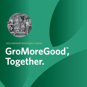 CR Report Cover, "GroMoreGood, Together"