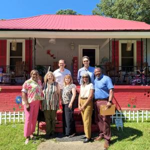 Groundswell team and Georgia funders on tour in LaGrange, GA