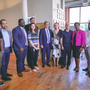 group photo from event