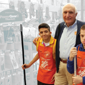 Ken Langone, founder of Home Depot with children