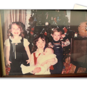 Photo montage of Kendra Byrd as a young girl and with her family.