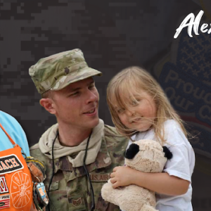 Photo of Alexis Strom, her husband and daughter.