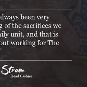 "My store has always been very understanding of the sacrifices we make as a family unit, and that is what I like about working for The Home Depot." Alexis Strom Head Cashier