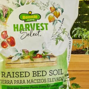 Bonnie Plants Harvest Select Raised Bed Soil.