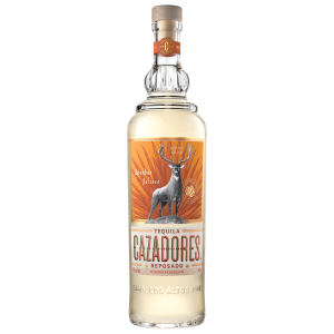 A bottle of Cazadores Reposado tequila