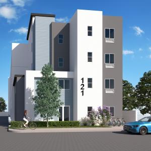 North Matthews Apartment complex rendering.