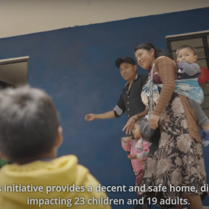 This initiative provides decent and safe home, directly impacting 23 children and 19 adults.