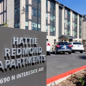 The 60-unit development is named after Harriet (Hattie) Redmond, an African American suffragist and civil rights leader who lived and worked in Oregon in the late 1800s.