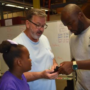 John Haynes working with Path to Pro students.