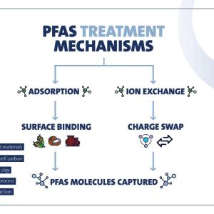 PFAS Treatment Mechanisms infographic