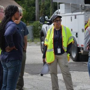 A small group of people stood together