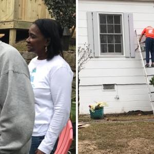 The Home Depot volunteers shown.
