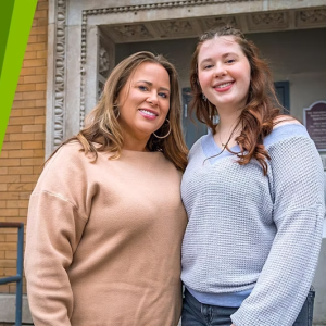 Amanda Henriott and Layknn Davidson standing side by side, smiling