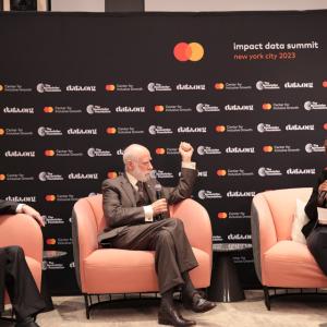 Vint Cerf, Robert Kahn, and Afua Bruce on stage