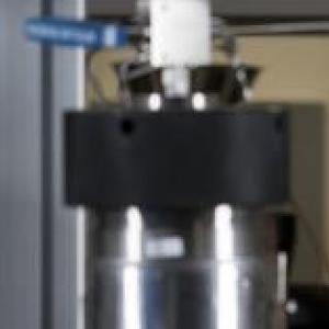 A person working in a hydrogen testing facility