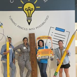 Covia employees volunteer at Classroom Central 