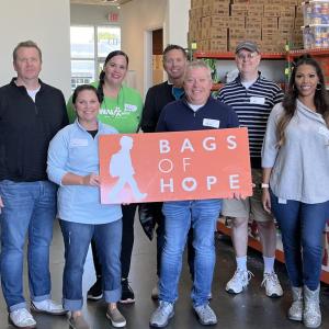 Covia Volunteers for Bags of Hope