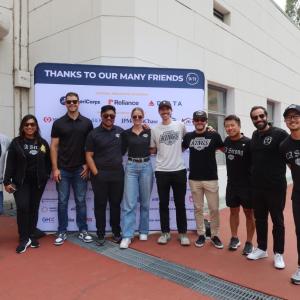 Volunteers from the LA Kings gathered at the LAFD Frank Hotchkin Memorial Training Center to assemble meal kits for families in need.