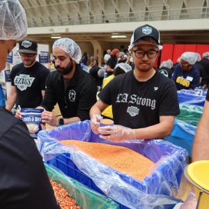 The meal kits will be distributed by the Los Angeles Regional Food Bank.