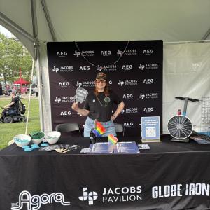 AEG employees donated tickets to shows at Jacobs Pavillion, The Agora and our amazing new venue, Globe Iron, and gave away fun prizes to Pride participants. 