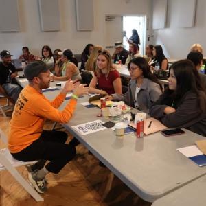 Michael Ilves, Senior Director of Festivals at Goldenvoice, spoke with students interested in careers in live entertainment.